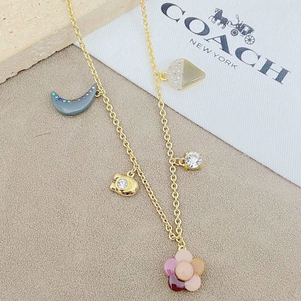 Coach Flower Moon Ice Cream Necklace
